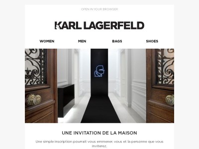 Gagnez une expérience VIP KARL LAGERFELD à Paris, pour vous et la personne de votre choix.