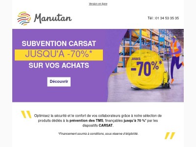 Nos solutions éligibles à la subvention CARSAT