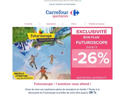 Futuroscope : jusqu’à -26 % sur vos billets 🎢