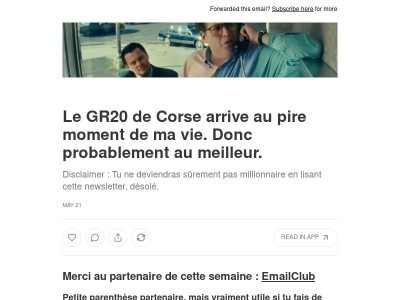 Le GR20 de Corse arrive au pire moment de ma vie. Donc probablement au meilleur.