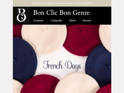 🇫🇷 French Days : nos bérets à prix doux 🇫🇷