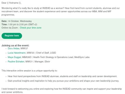 Explore your ambition with INSEAD women