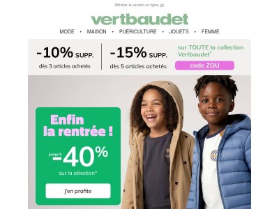 Jusqu’à -40% sur les premiers manteaux de la saison !