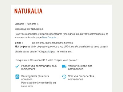 Bienvenue sur Naturalia.fr.