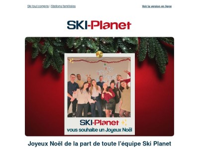Joyeux Noël de la part de toute l'équipe Ski Planet !🎄