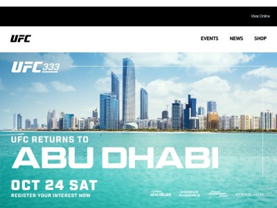 UFC 333 is coming to Abu Dhabi