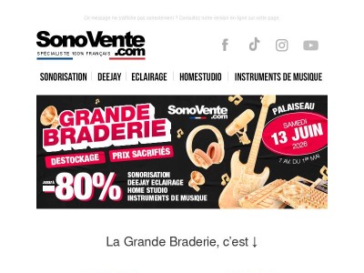 J-14 Grande Braderie SonoVente.com !!!!! ⏲️