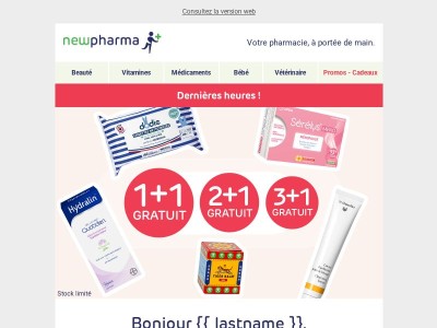 1+1 gratuit jusqu'à minuit ⏳