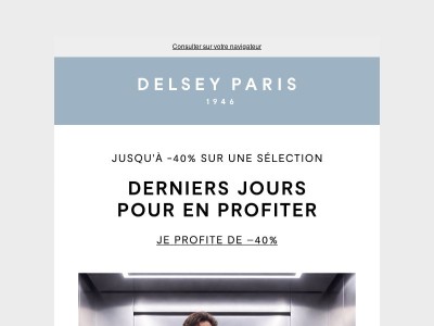 Derniers jours pour profiter de jusqu'à -40%