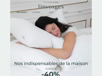Notre sélection d'indispensables jusqu'à -40% !