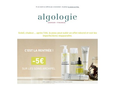 🎁 -5€ sur tous les soins Archipel