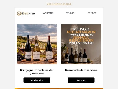 Nouveau millésime chez Bollinger, Vincent Pinard, Jérôme Galeyrand...