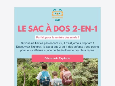 Le sac à dos 2-en-1 des enfants 🎒