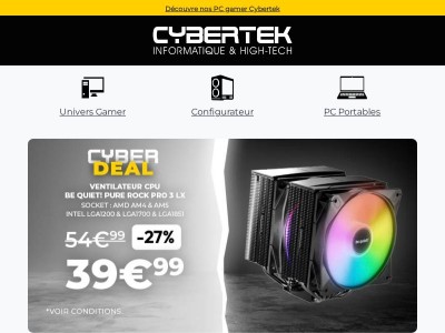 ⚡Le Cyberdeal 

signé Be Quiet! 