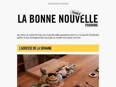 L’adresse de la semaine fengshuise le menu unique