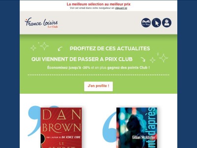 Vos Actus passent à prix Club !