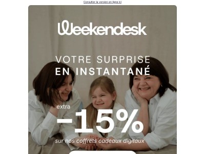 Demain, c’est la Fête des Mères : 15 % de réduction supplémentaire sur les coffrets cadeaux digitaux