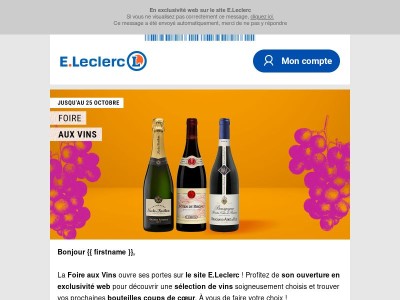 La Foire aux Vins s’ouvre en exclu web 🍷