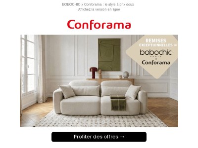 BOBOCHIC x Conforama : jusqu'à -30% sur le style tendance ✨