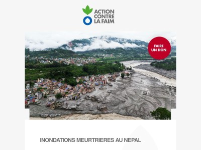 Urgence Népal - Inondations meurtrières