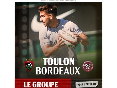 🏉 Le groupe face à l'UBB