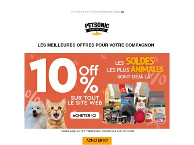 👉 -10% sur tout le site + soldes