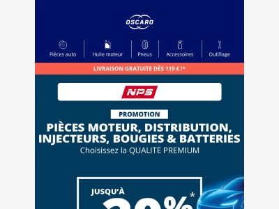 🛠️ Entretien auto : profitez jusqu’à -20% sur la gamme NPS
