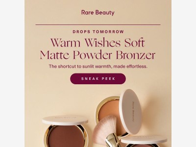 TOMORROW! NEW powder bronzer + brush