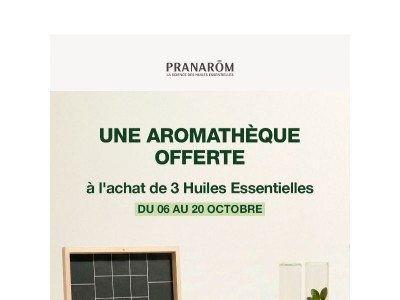 3 Huiles Essentielles achetées = 1 cadeau