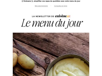 Découvrez ce que CuisineAZ vous mijote aujourd’hui… 🥄