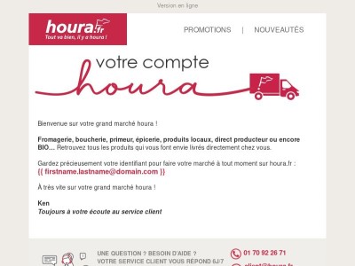 Confirmation de création de compte