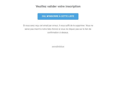 Valider votre inscription