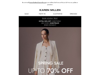 Up to 70% Off Ends Midnight