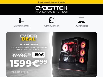 ⚡Le Cyberdeal 

signé PC Gamer !