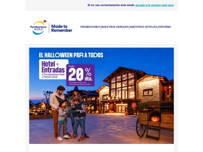 🎃 Hasta un 20% dto. en tu escapada de Halloween