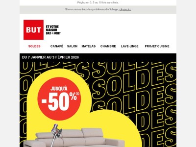 SOLDES, jusqu’à -50% : concrétisez vos projets !