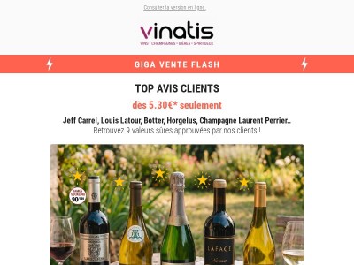 ⚡Giga ventes flash : les Top Avis Clients dès 5,30€