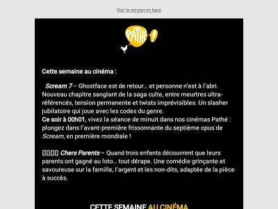 La semaine du 25 février au cinéma