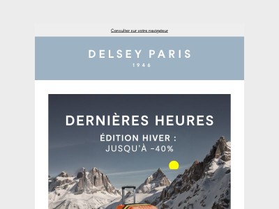 Dernières heures : jusqu'à -40% sur l'Édition hiver