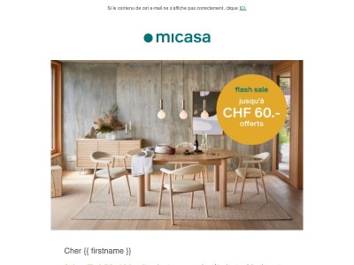 Jusqu'à 60 CHF en coupon offert 🎁