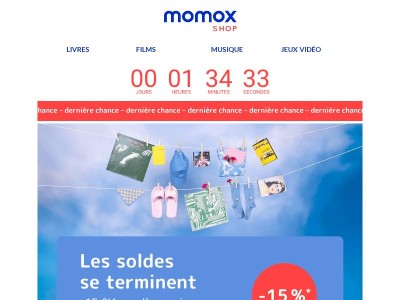 Dernier jour pour les soldes 🔴