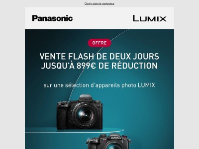 Vente flash de 2 jours : économisez jusqu’à 899 € sur les appareils photo