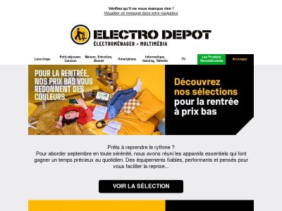 La sélection ELECTRO pour une rentrée sans accroc 😉