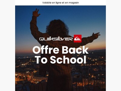 L'offre Back To School continue...