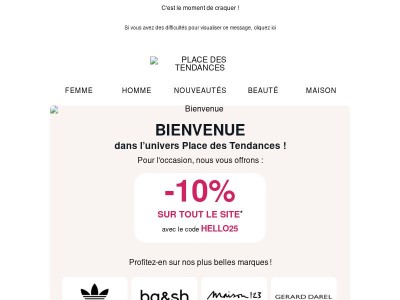 Rappel : -10% sur votre première commande 🔥