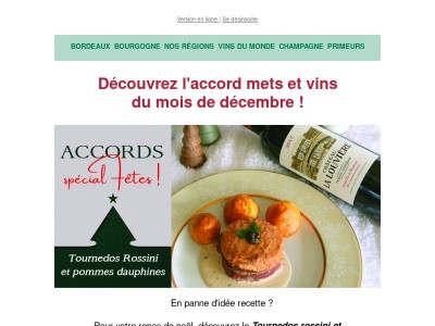 {{ firstname }}, un accord mets et vins spécial fêtes ! ✨️