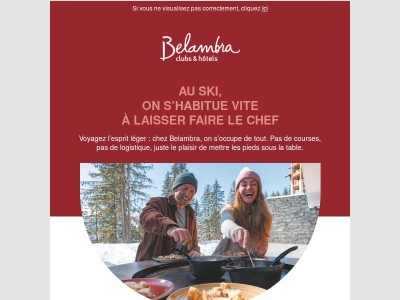 🍽️ AU SKI, on s'habitue vite à laisser faire le chef