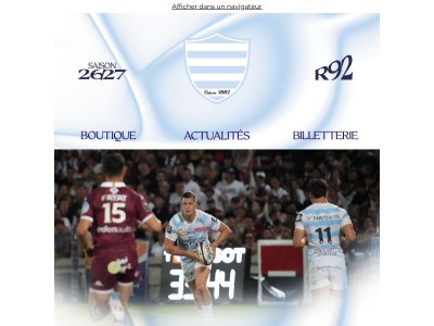 🔙 Retour sur le week-end des Racingmen 🏉