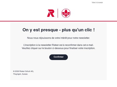 Veuillez confirmer votre inscription à la newsletter