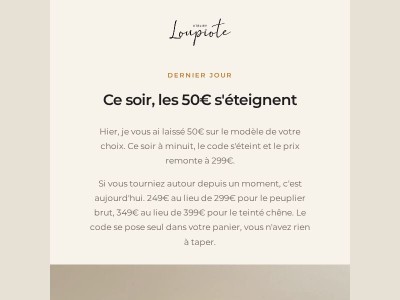 Ce soir, les 50€ s'éteignent